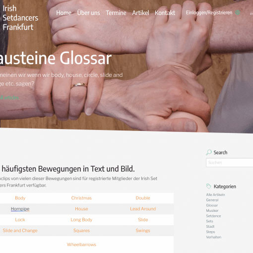 Screenshot•Frankfurt Set Dancers•Set Dancing Glossar