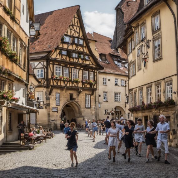 StableDiffusion BambergOldTownDancingPeople MM 04Sept23 LR